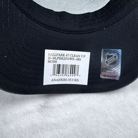 Anaheim Ducks NHL '47 Brand Clean Up Moss Adjustable Strapback Hat Cap NWT - Picture 5 of 6